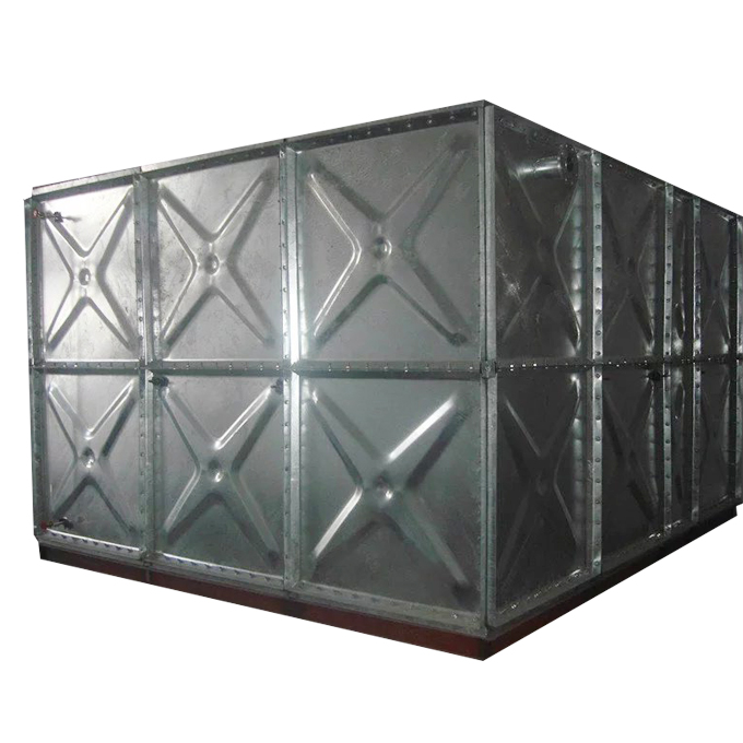 Hot-dip galvanized water tank